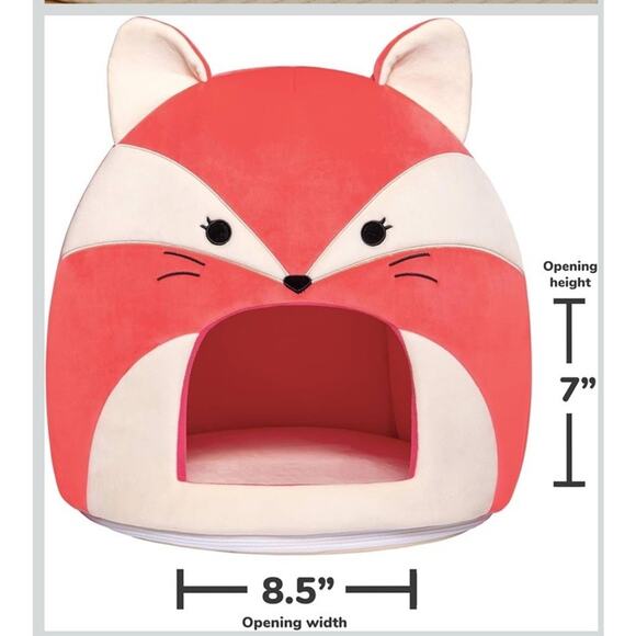 Squishmallows Original 16-Inch Fifi the Fox Pet Cave, Ultrasoft Bed - Picture 3 of 3